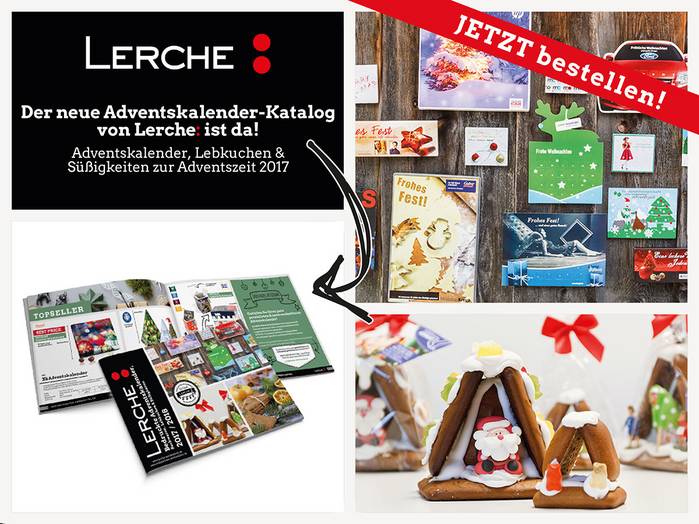 Neur Katalog bedruckte Adventskalender, Süßigkeiten von Lerche: 2017 ist online