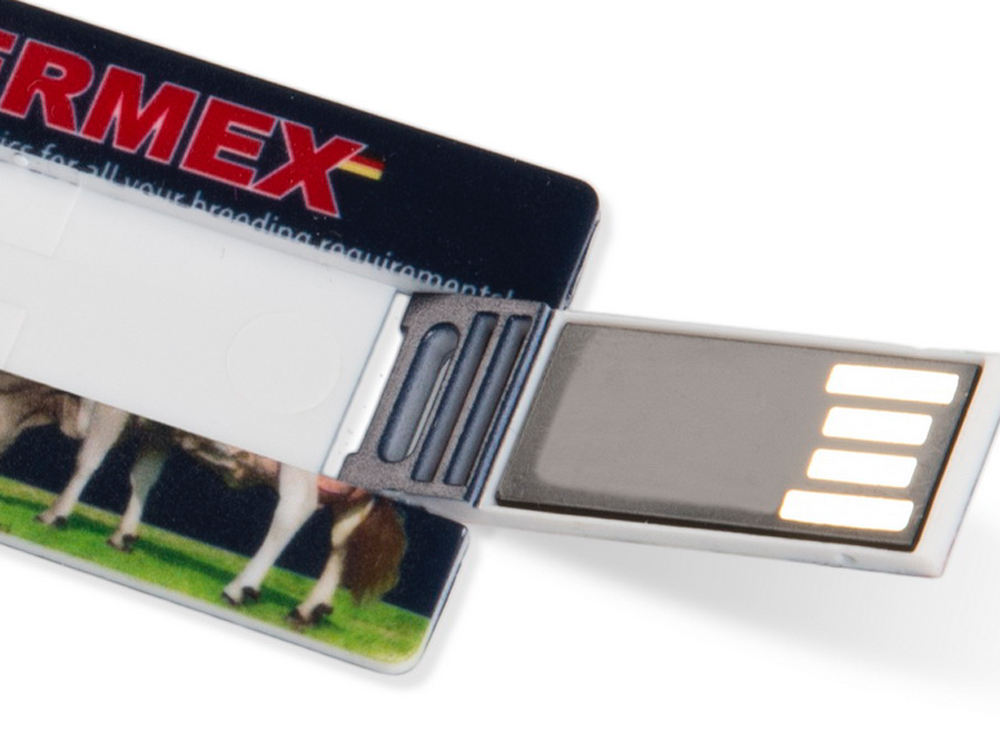 Memory Card Mini Im Checkkartenformat Mit Werbedesign Fur Spermex Lerche Werbemittel