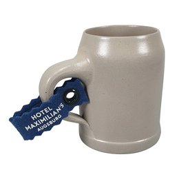 Filz-Maßkrugband mit weißem Logodruck für die Kennzeichnung des Bierkrugs
